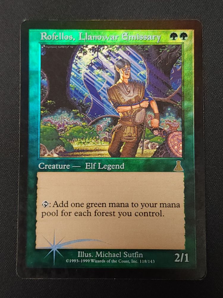 Rofellos, Llanowar Emissary - FOIL