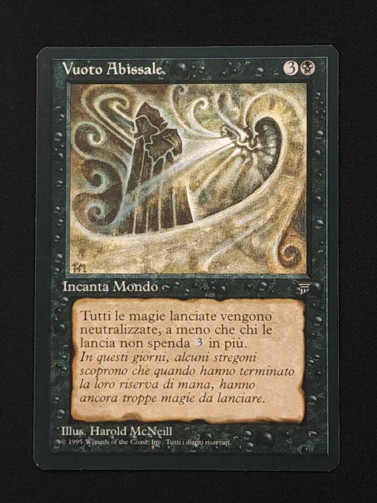 void cards mtg Mtg Legends Rare Nether Void [Italian Graded CGC 8.5
