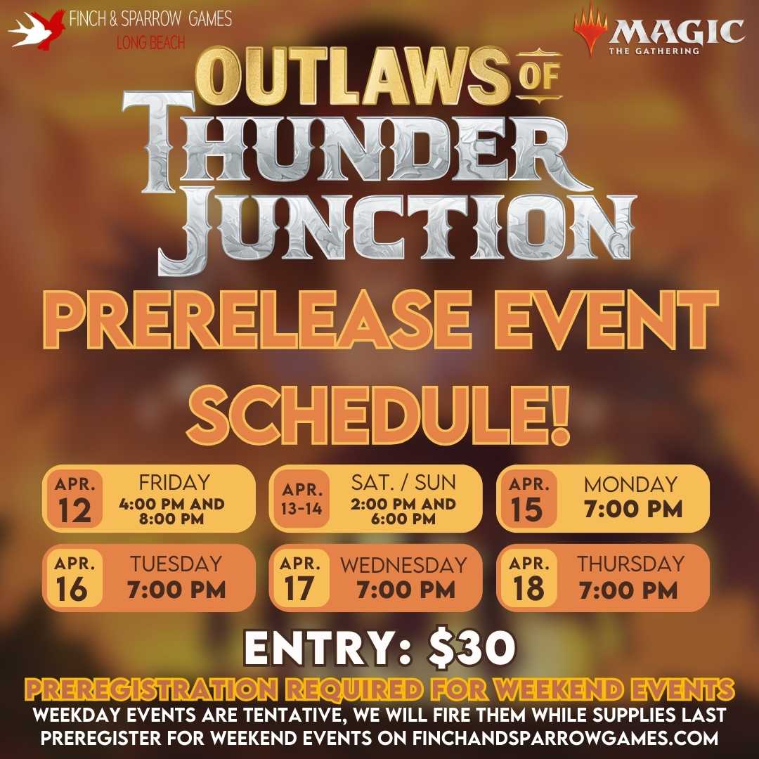 Outlaws of Thunder Junction Prerelease Sealed Events