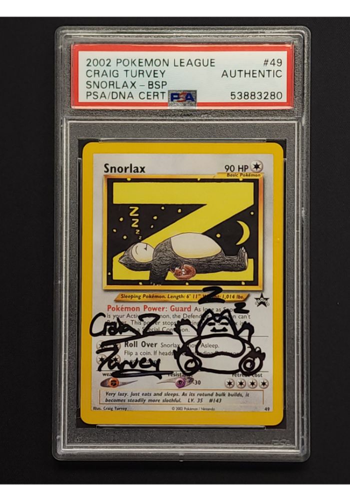 Snorlax // BSP // Craig Turkey Signed and Sketched