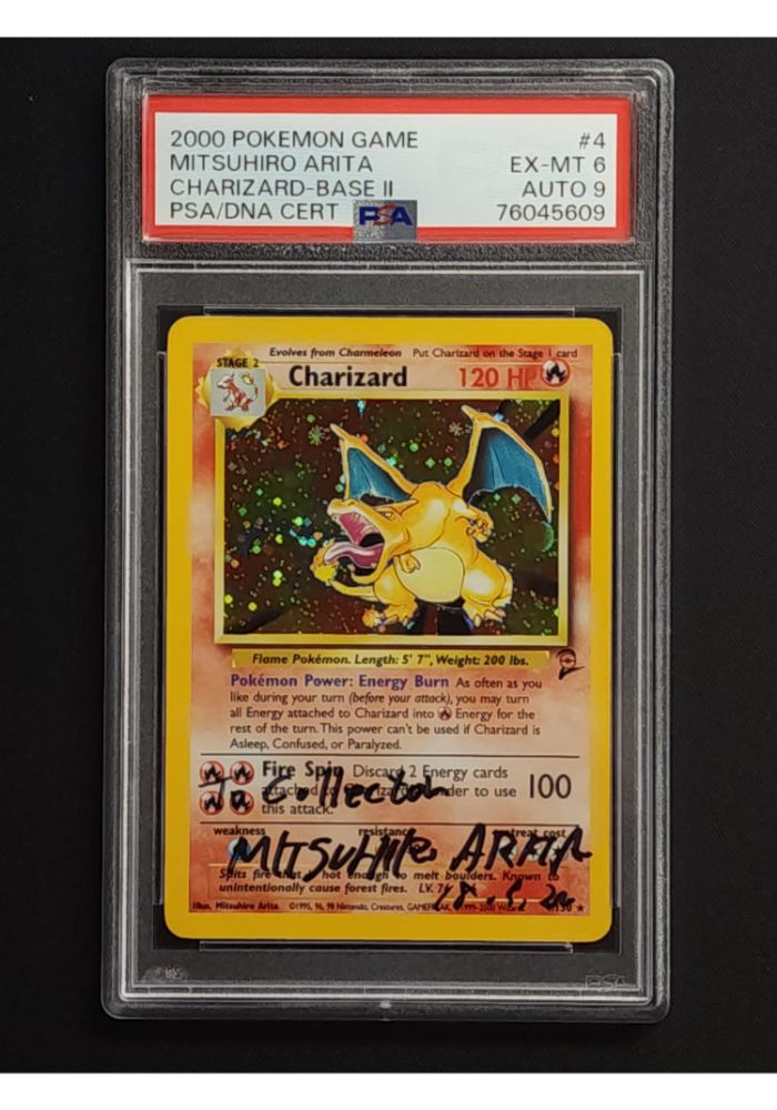 Charizard // Base Set 2 // Mitsuhiro Arita Signed