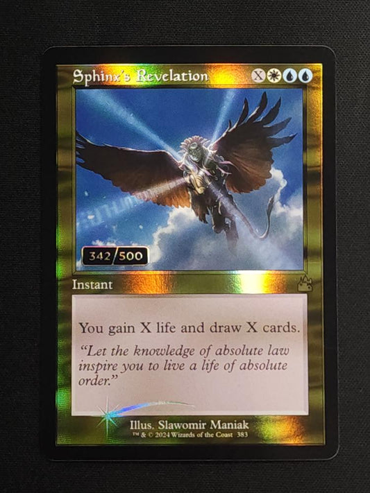 Sphinx's Revelation (Retro Frame) (Serial Numbered) (342/500)