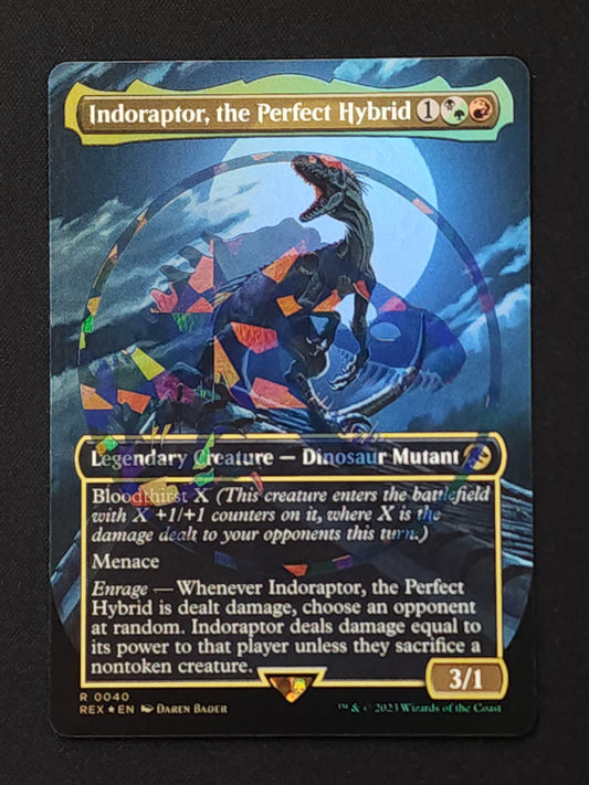 Indoraptor, the Perfect Hybrid (Borderless) (Emblem)