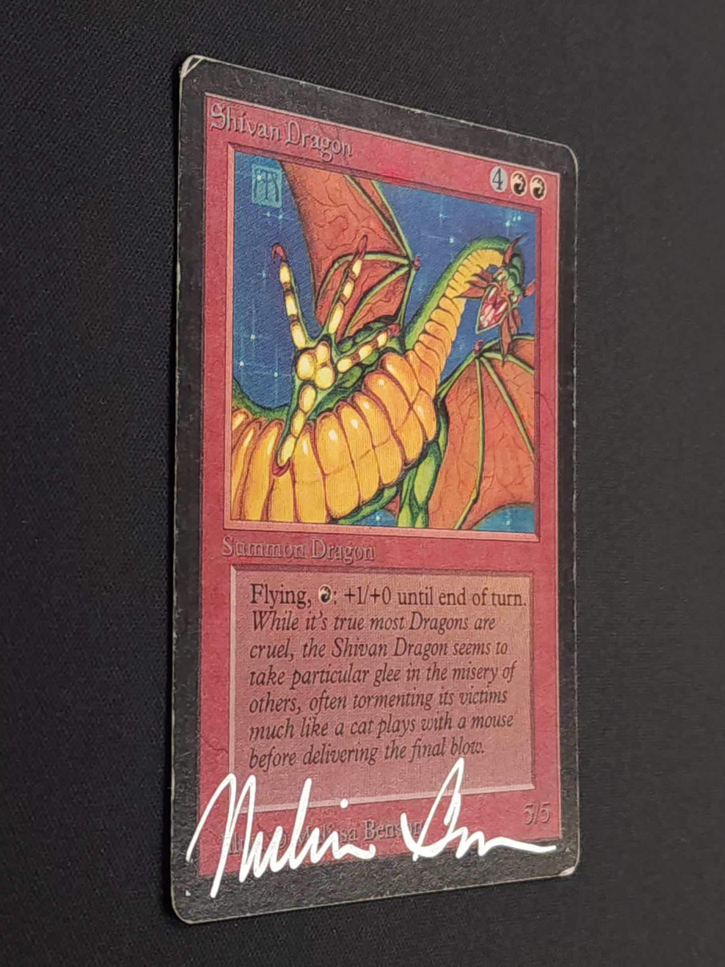 Shivan Dragon - Signed