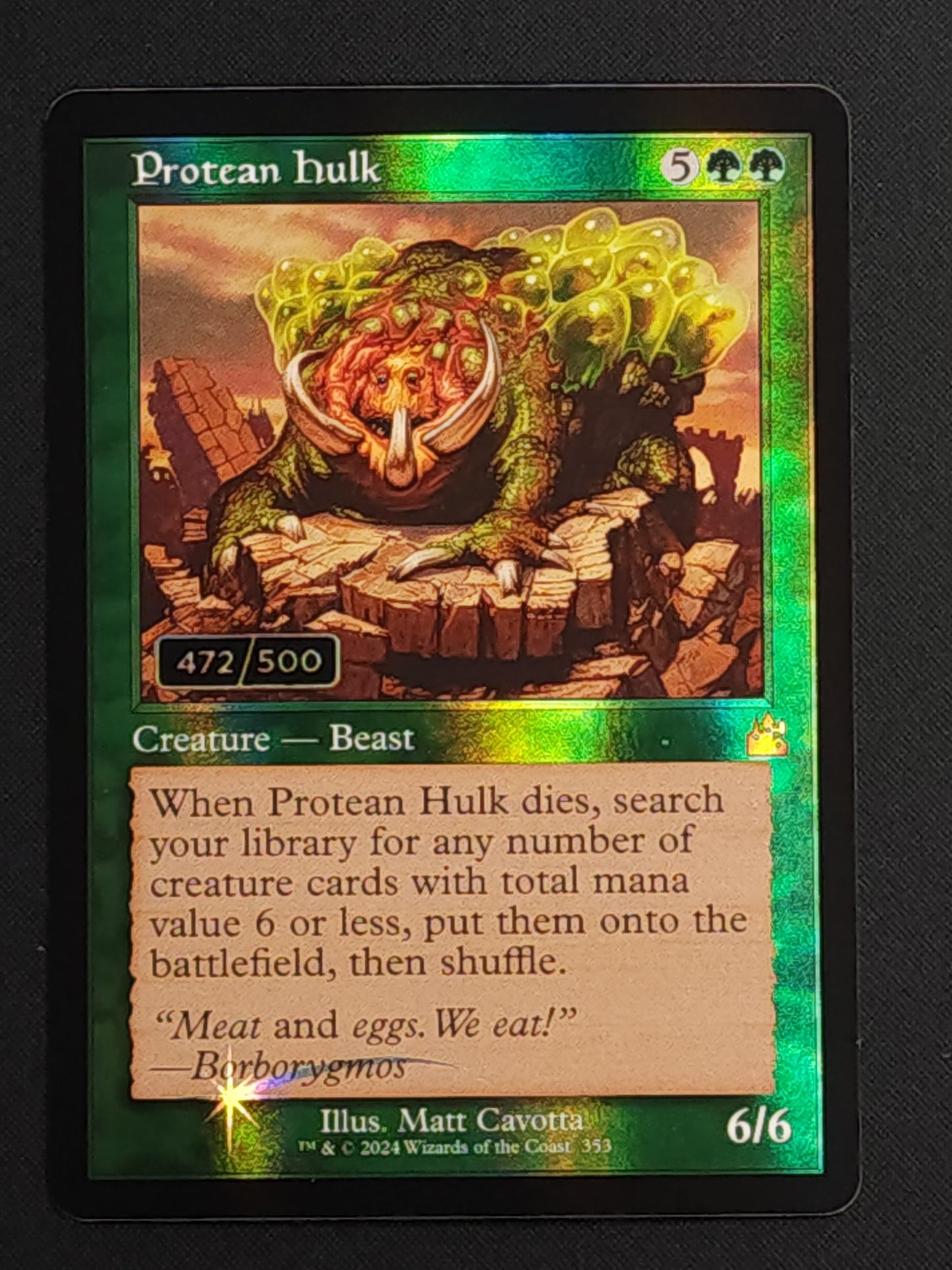 Protean Hulk (Serial Numbered 472/500)