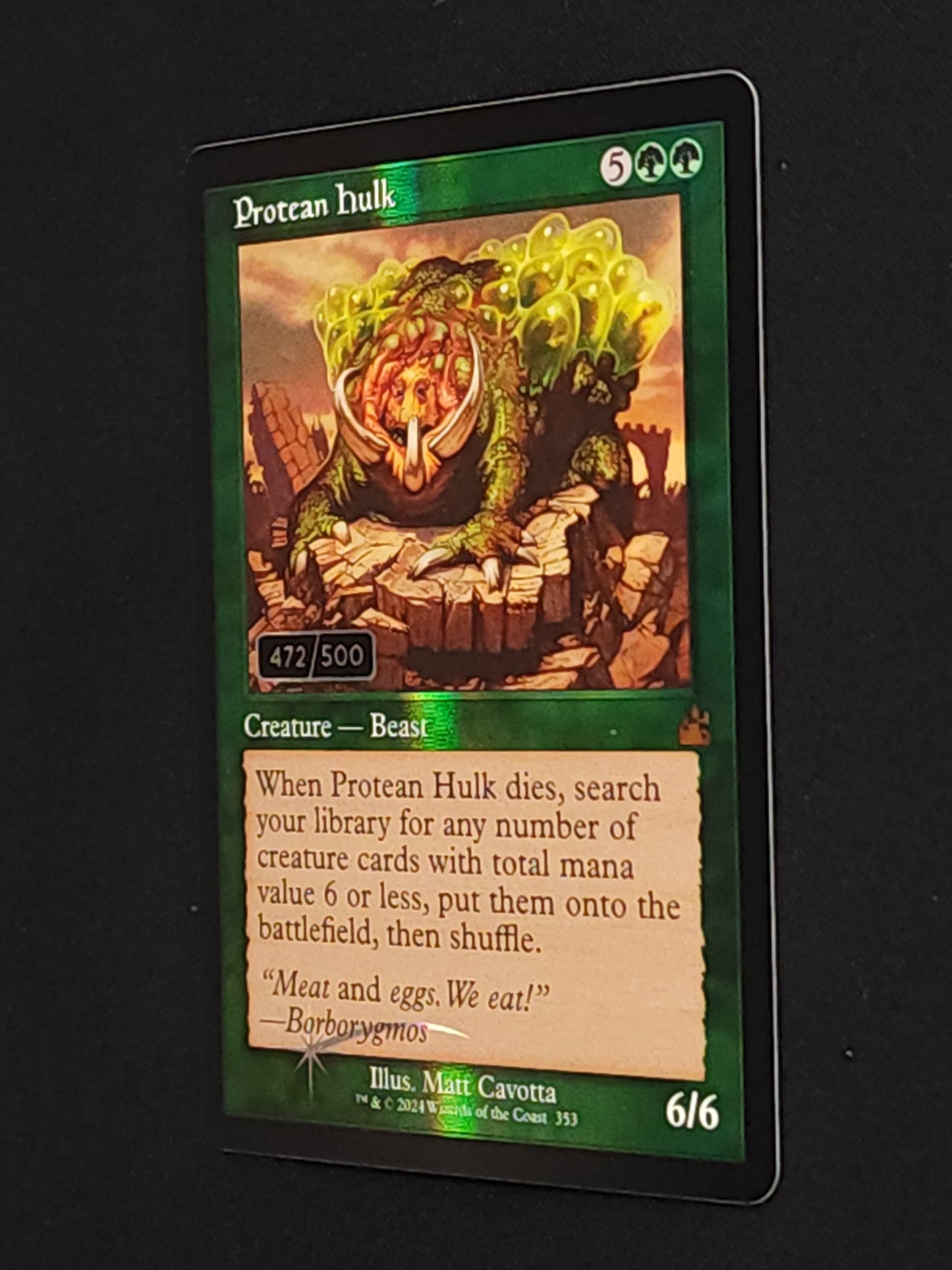 Protean Hulk (Serial Numbered 472/500)