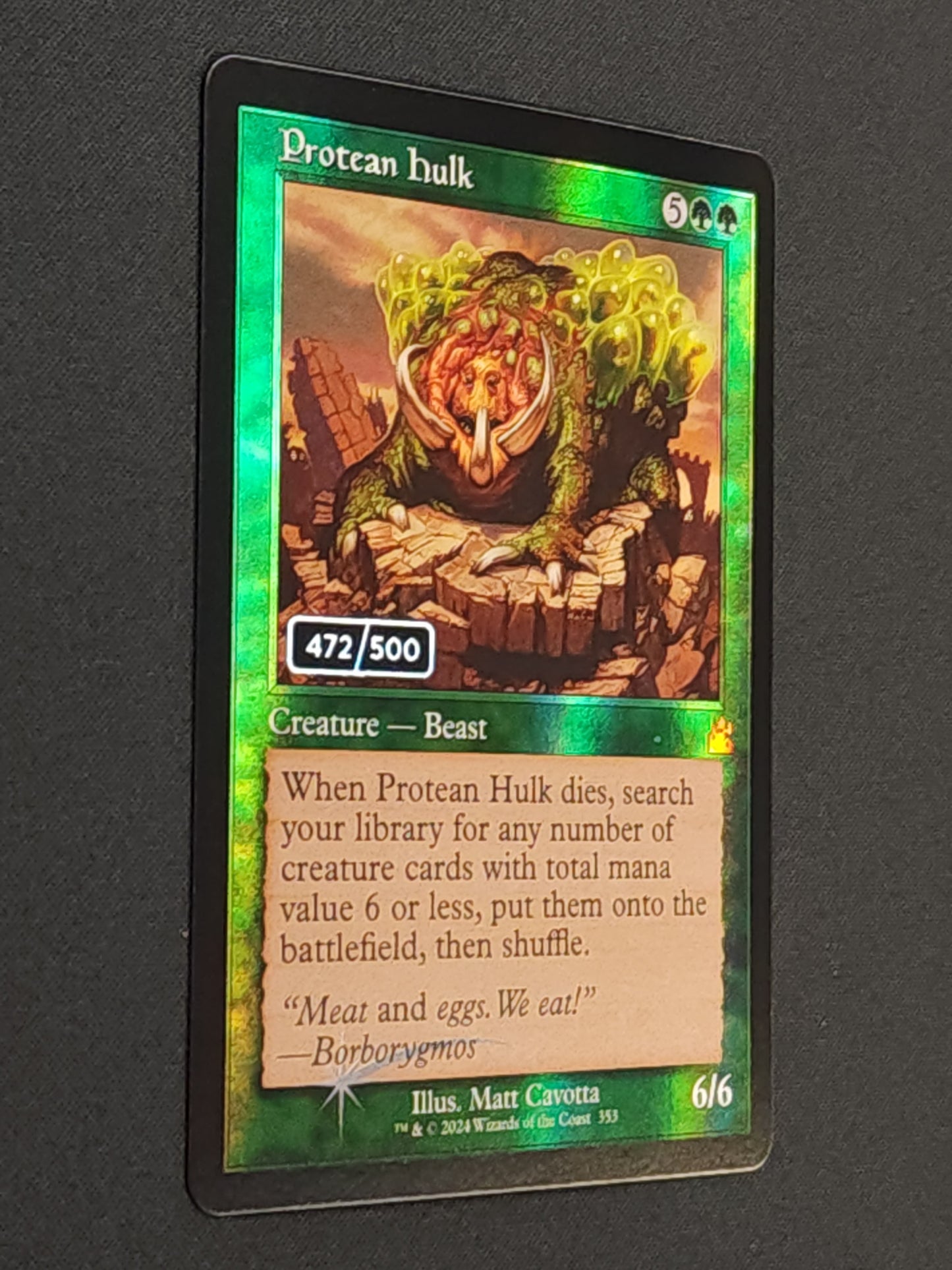 Protean Hulk (Serial Numbered 472/500)