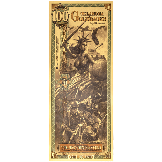 100 Oklahoma Goldback