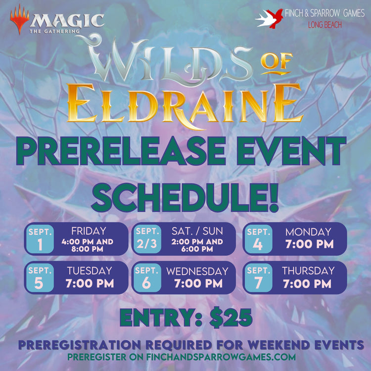 Finch and Sparrow Games Events