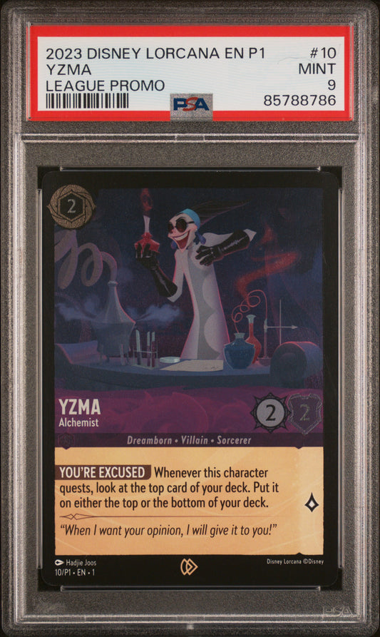 Yzma League Promo PSA 9 2023 Disney Lorcana En P1 Promo #10