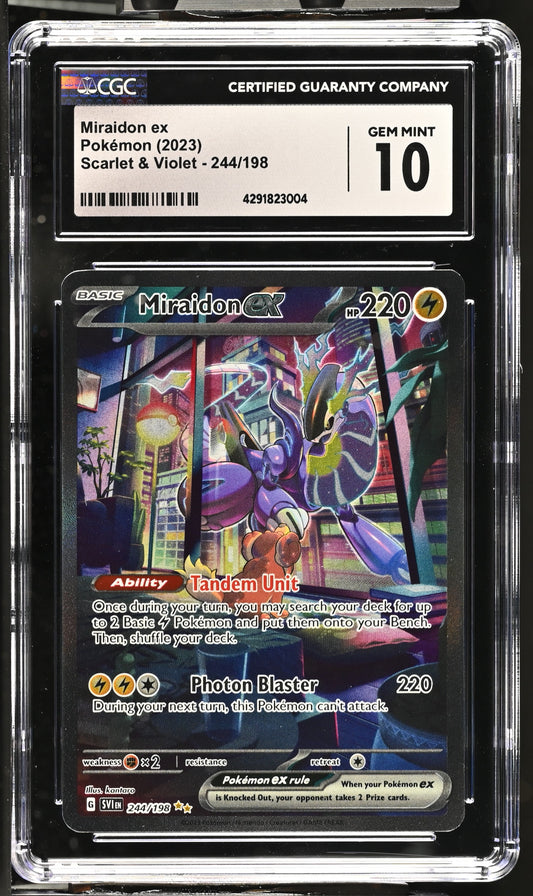 Miraidon ex CGC 10 2023 Scarlet & Violet #244/198