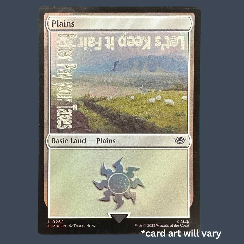 Custom Goaded MTG Foil Basic Lands – Finch and Sparrow Games