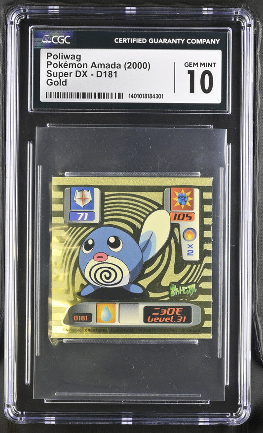 Poliwag CGC 10 2000 Super DX #D181