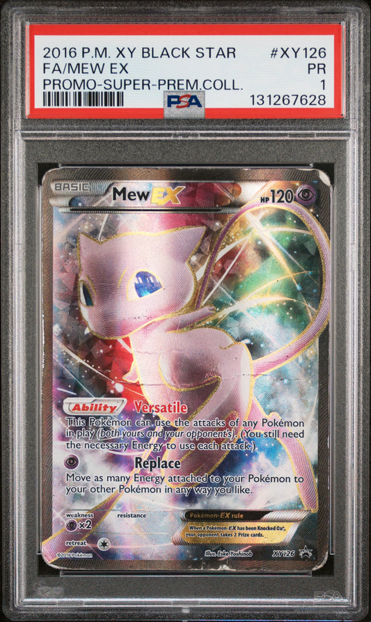 Mew EX Promo PSA 1 XY Black Star Promo #XY126 POP 11