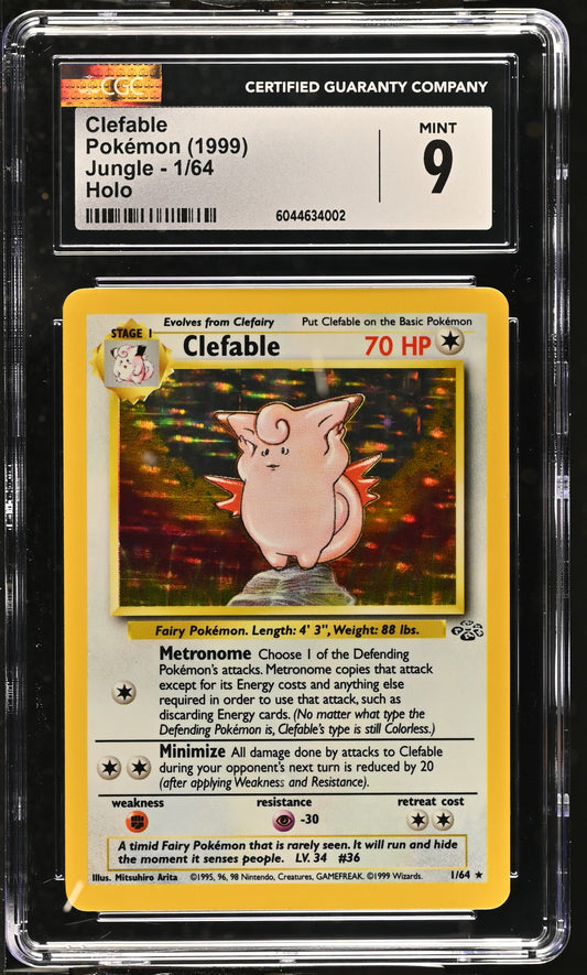 Clefable CGC 9 1999 Jungle #1/64