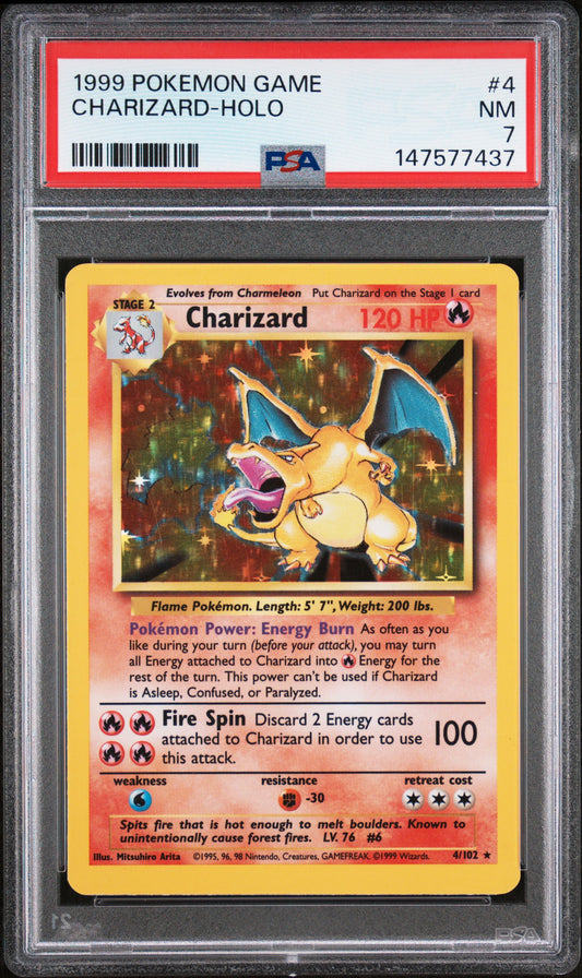 Charizard Holo PSA 7 1999 Pokemon Base Set #4