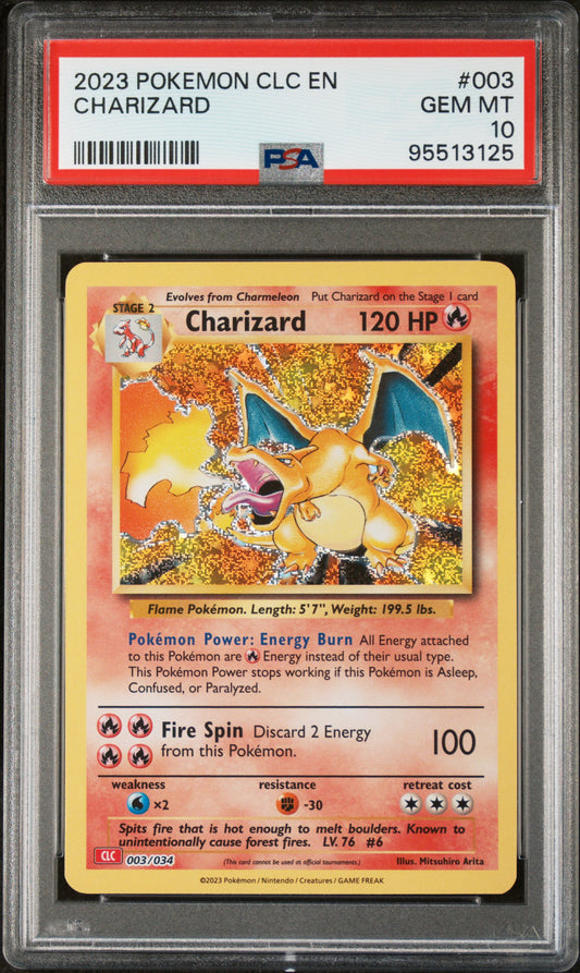 Charizard PSA 10 2023 Pokemon Trading Card Game Classic Deck #003