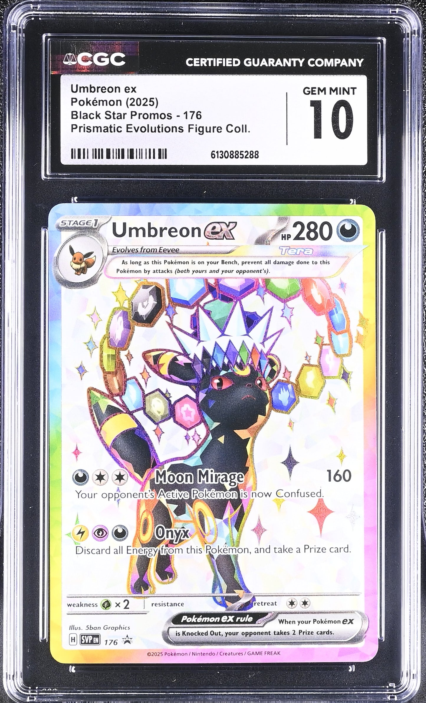 Umbreon ex CGC 10 2025 Black Star Promos #176