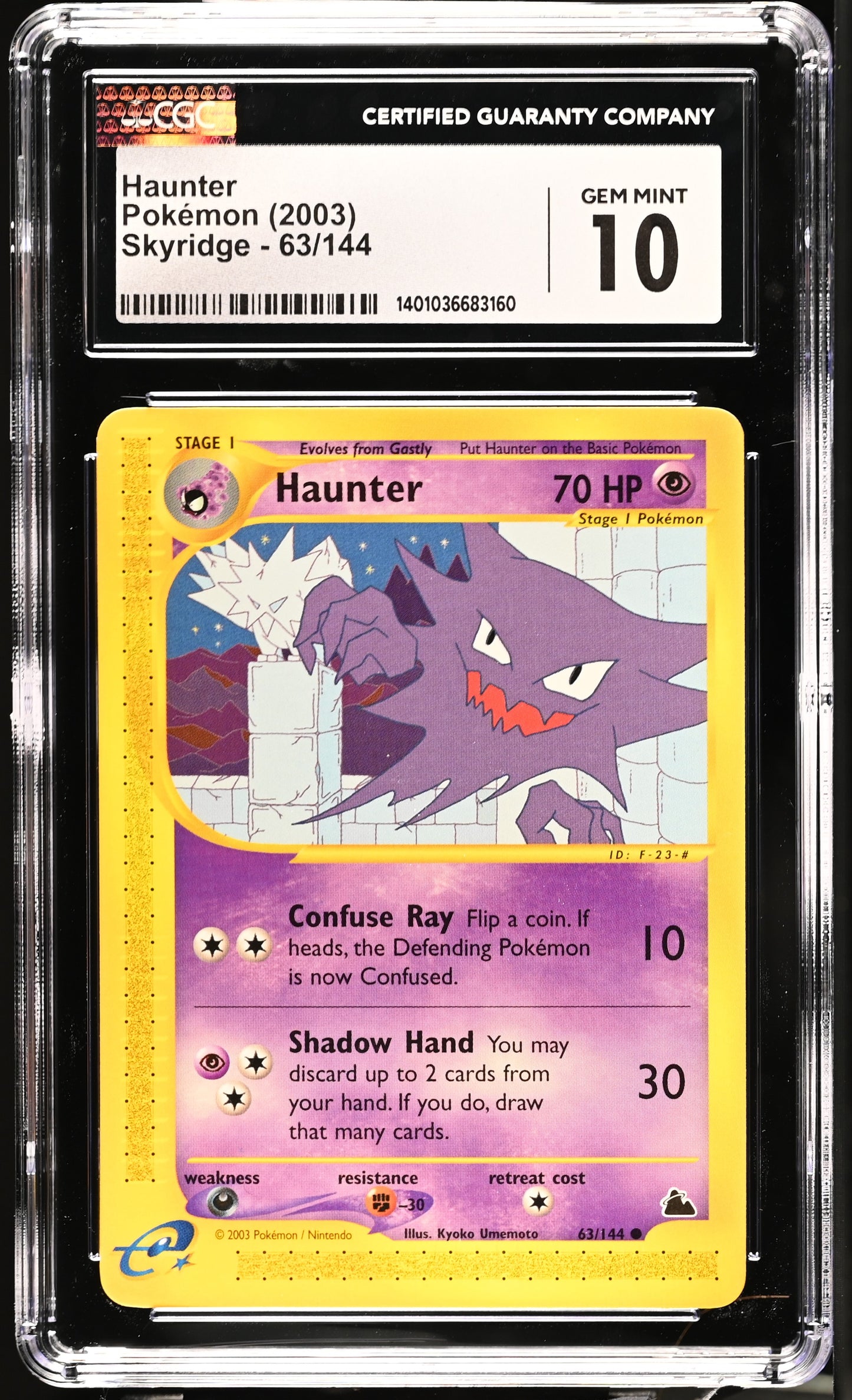 Haunter CGC 10 2003 Skyridge #63/144