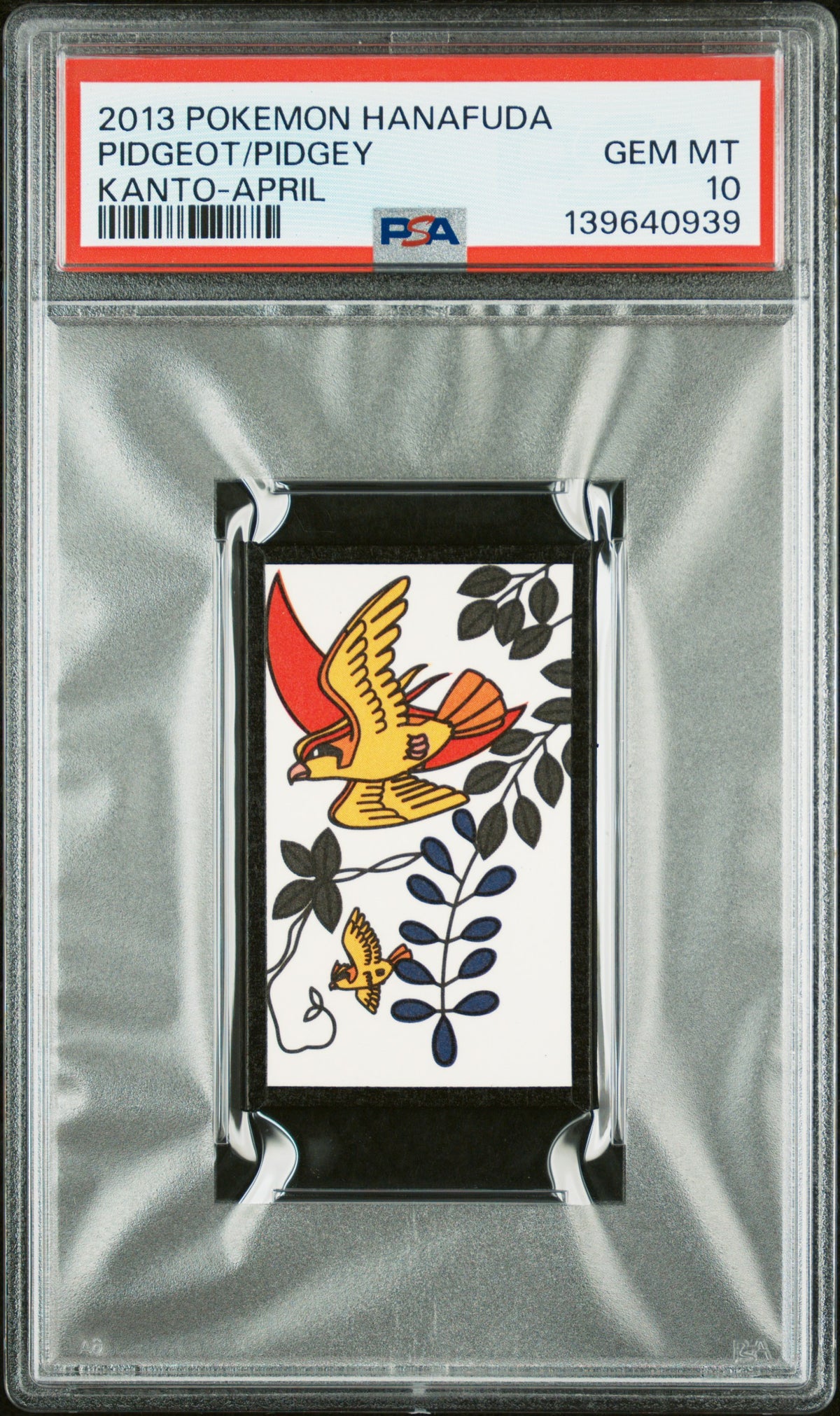 Pidgeot / Pidgey Kanto April PSA 10 2013 Pokemon Hanafuda Kanto – Finch ...