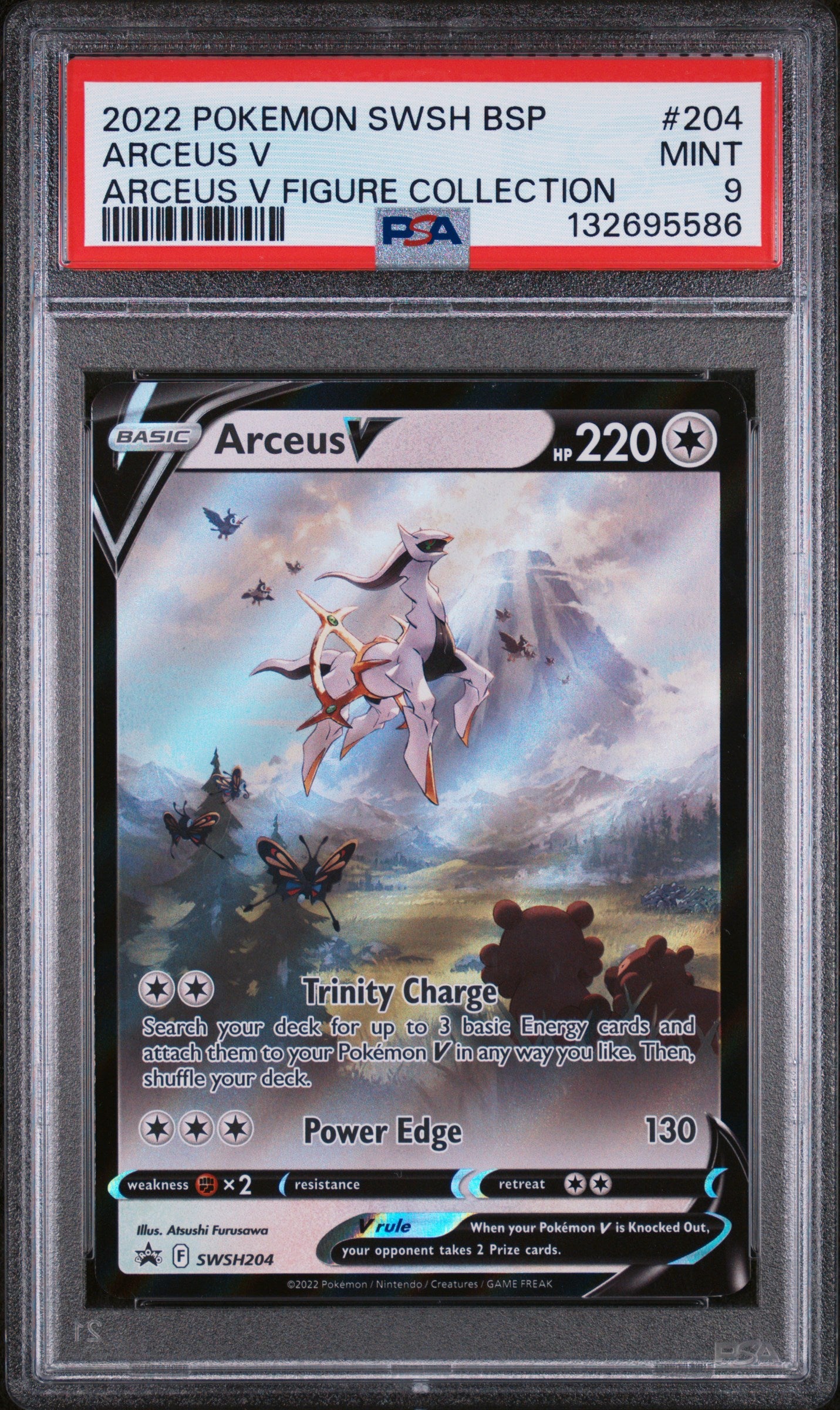 Arceus V PSA 9 2022 Pokemon SWSH Black Star Promo #204
