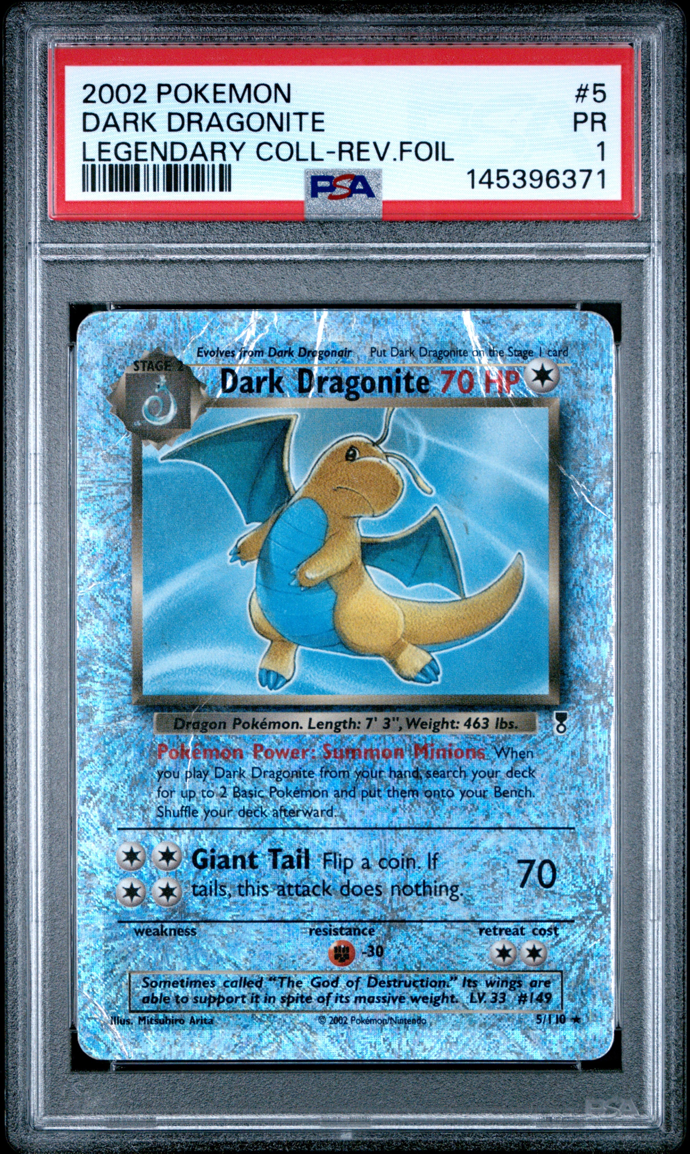 Dark Dragonite - Holofoil Legendary Collection