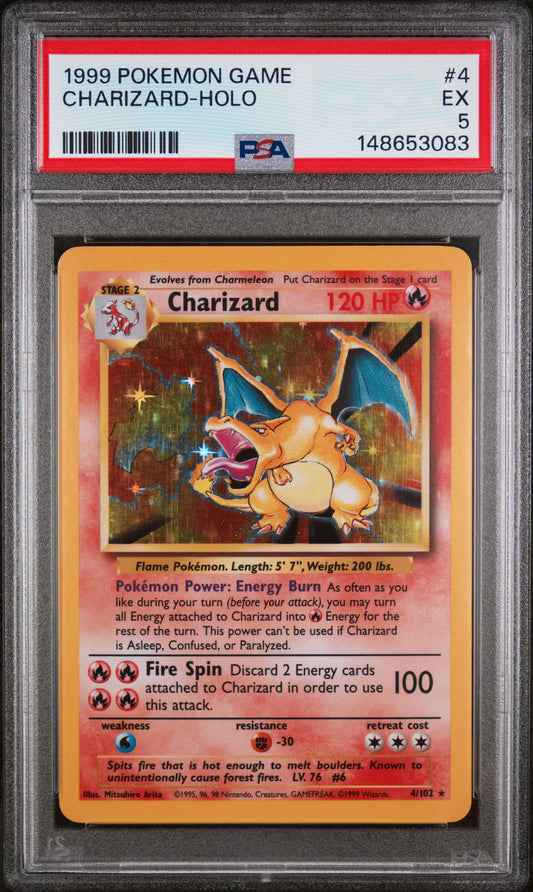 Charizard Holo PSA 5 1999 Pokemon Base Set #4