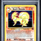 Brock's Ninetales Holo PSA 1 2000 Gym Challenge #3 POP 20