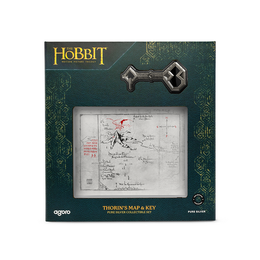 Agoro THE HOBBIT Thorin's Map and Key 3/4 oz Silver Coin + 5 g Silver