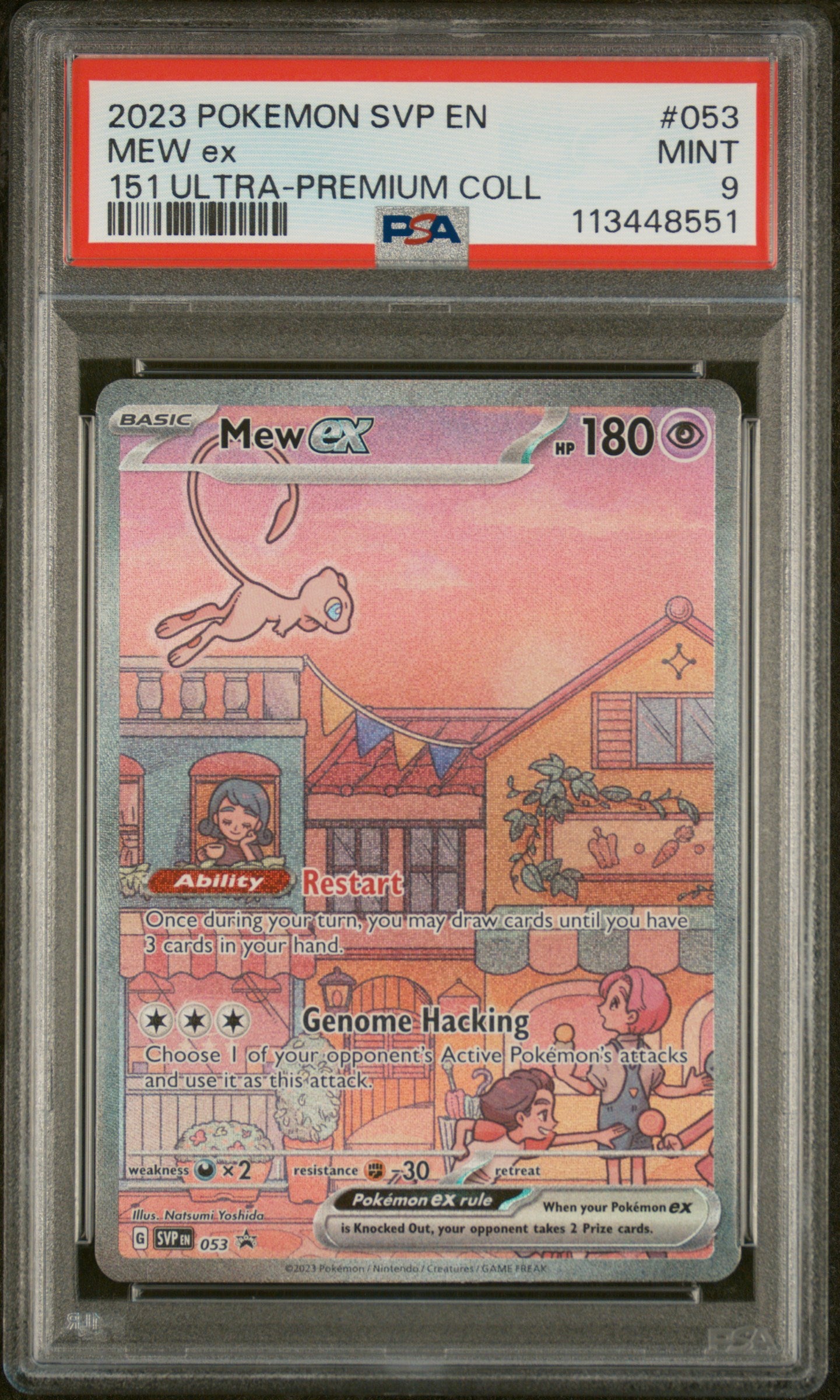 Mew ex PSA 9 2023 Pokemon Svp En-Sv Black Star Promo #053