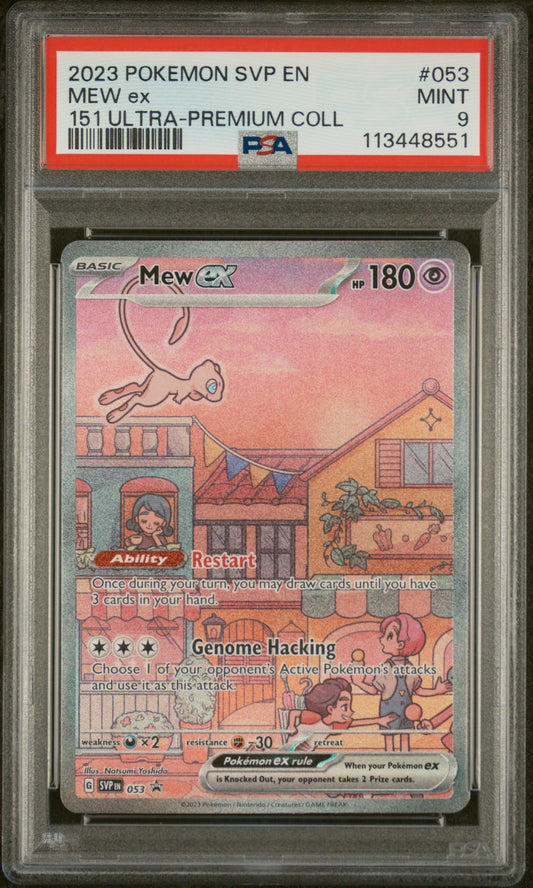 Mew ex PSA 9 2023 Pokemon Svp En-Sv Black Star Promo #053