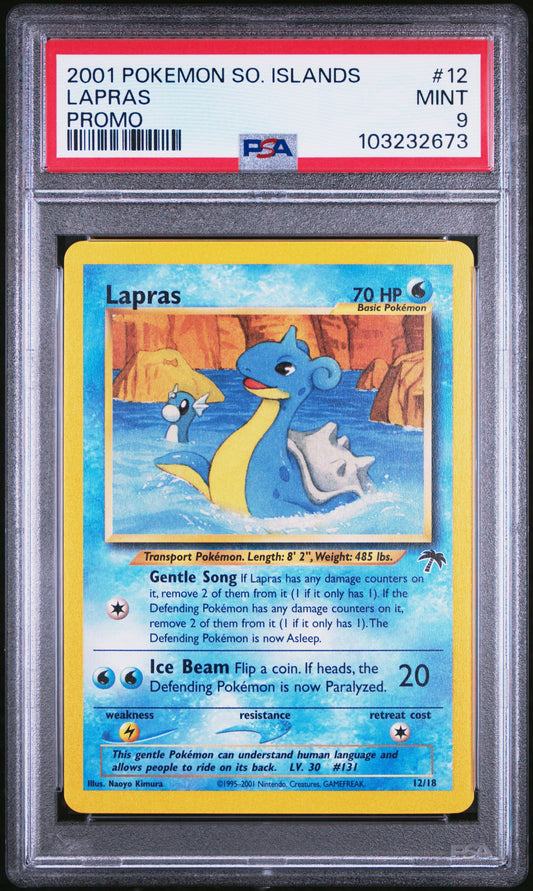 Lapras PSA 9 2001 Pokemon Southern Islands Promo #12