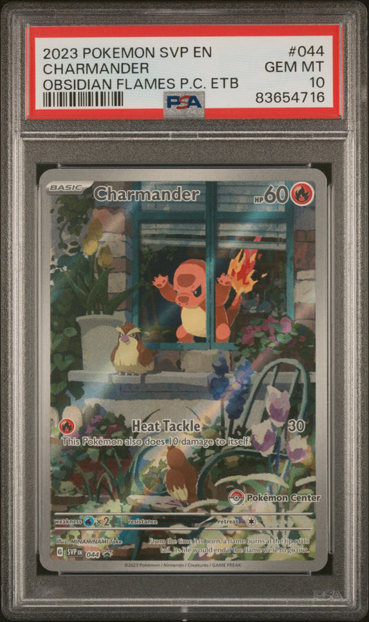 Charmander Pokemon Center Promo PSA 10 2023 Pokemon Svp Black Star Promo #044
