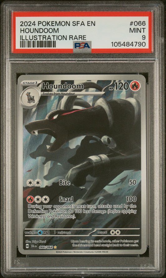 Houndoom PSA 9 2024 Sfa En Shrouded Fable #066