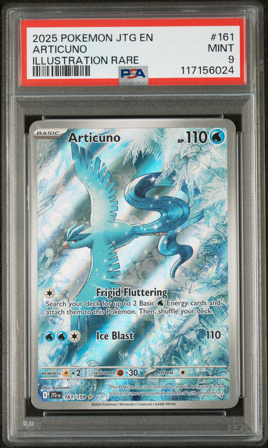 Articuno PSA 9 2025 Pokemon Jtg En Journey Together #161