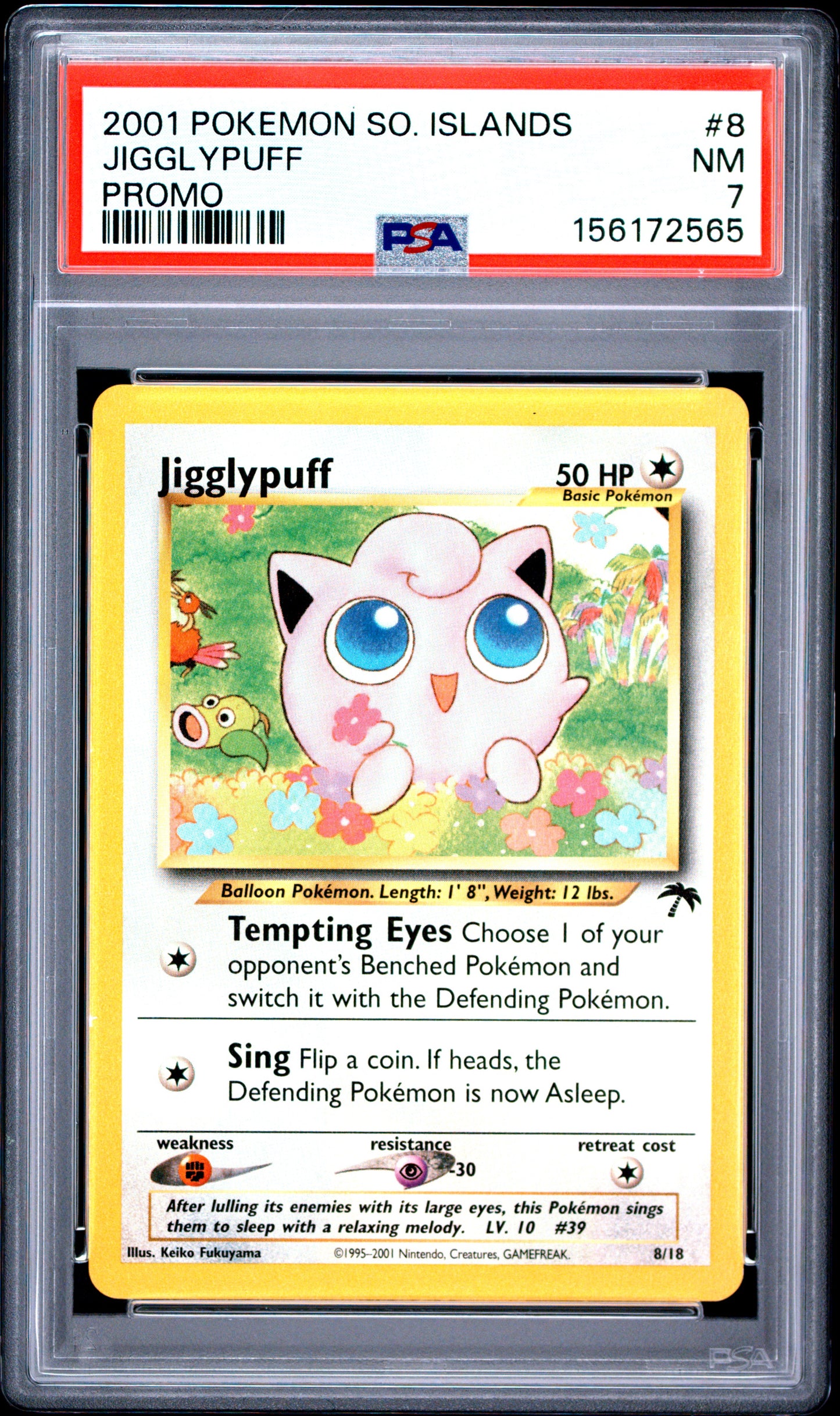 Jigglypuff PSA 7 2001 Pokemon Southern Islands Promo #8