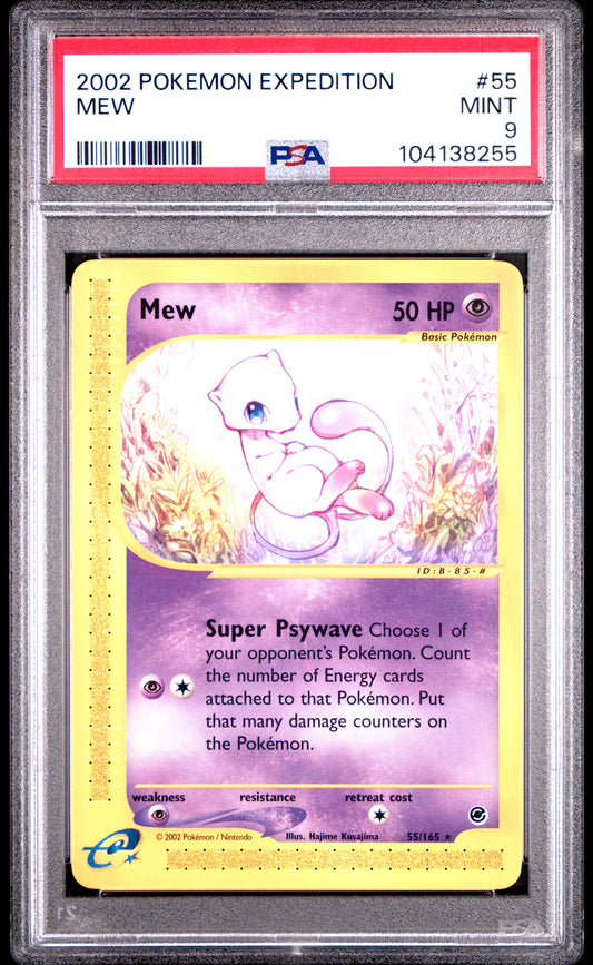 Mew PSA 9 2002 Pokemon Expedition #55