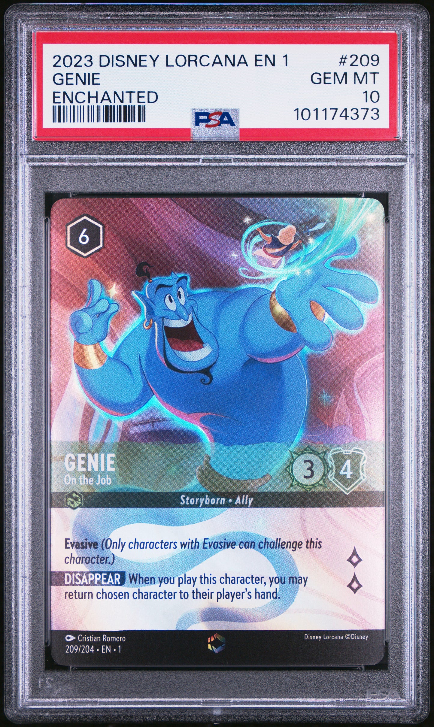 Genie Enchanted PSA 10 2023 Disney Lorcana En 1-The First Chapter #209