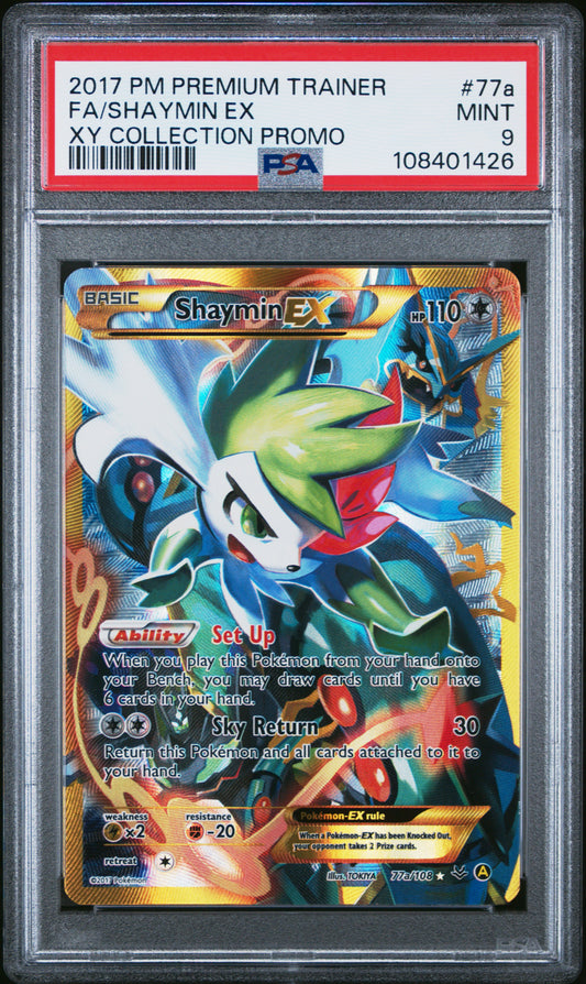 Shaymin EX PSA 9 2017 Pokemon Premium Trainer Xy Collection Promo #77a