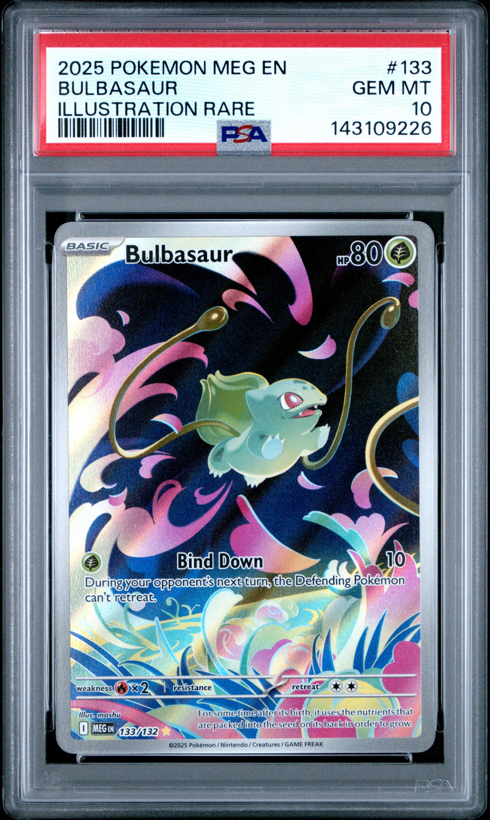 Bulbasaur PSA 10 2025 Pokemon En Mega Evolution #133