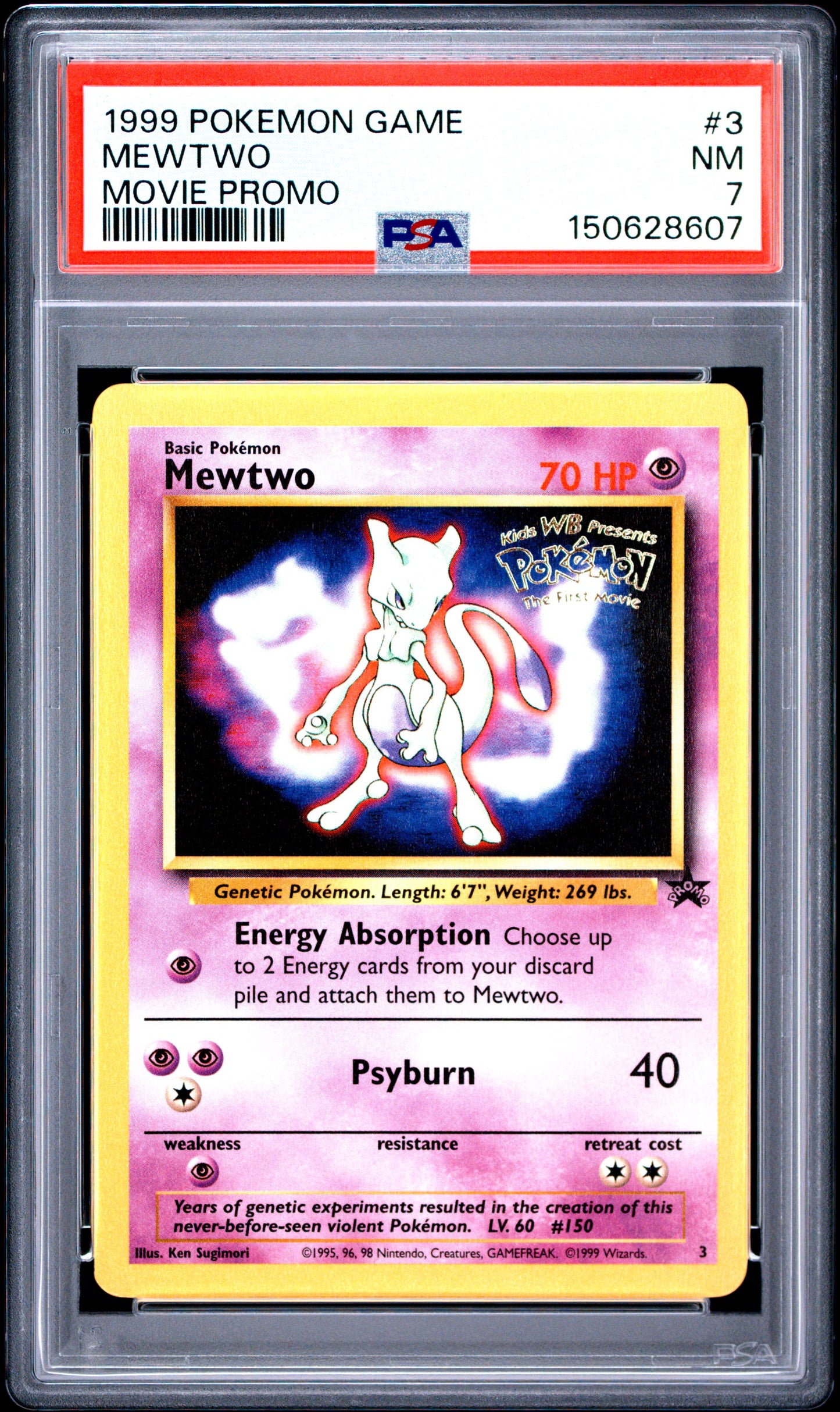 Mewtwo Movie Promo PSA 7 1999 Pokemon Game Movie #3