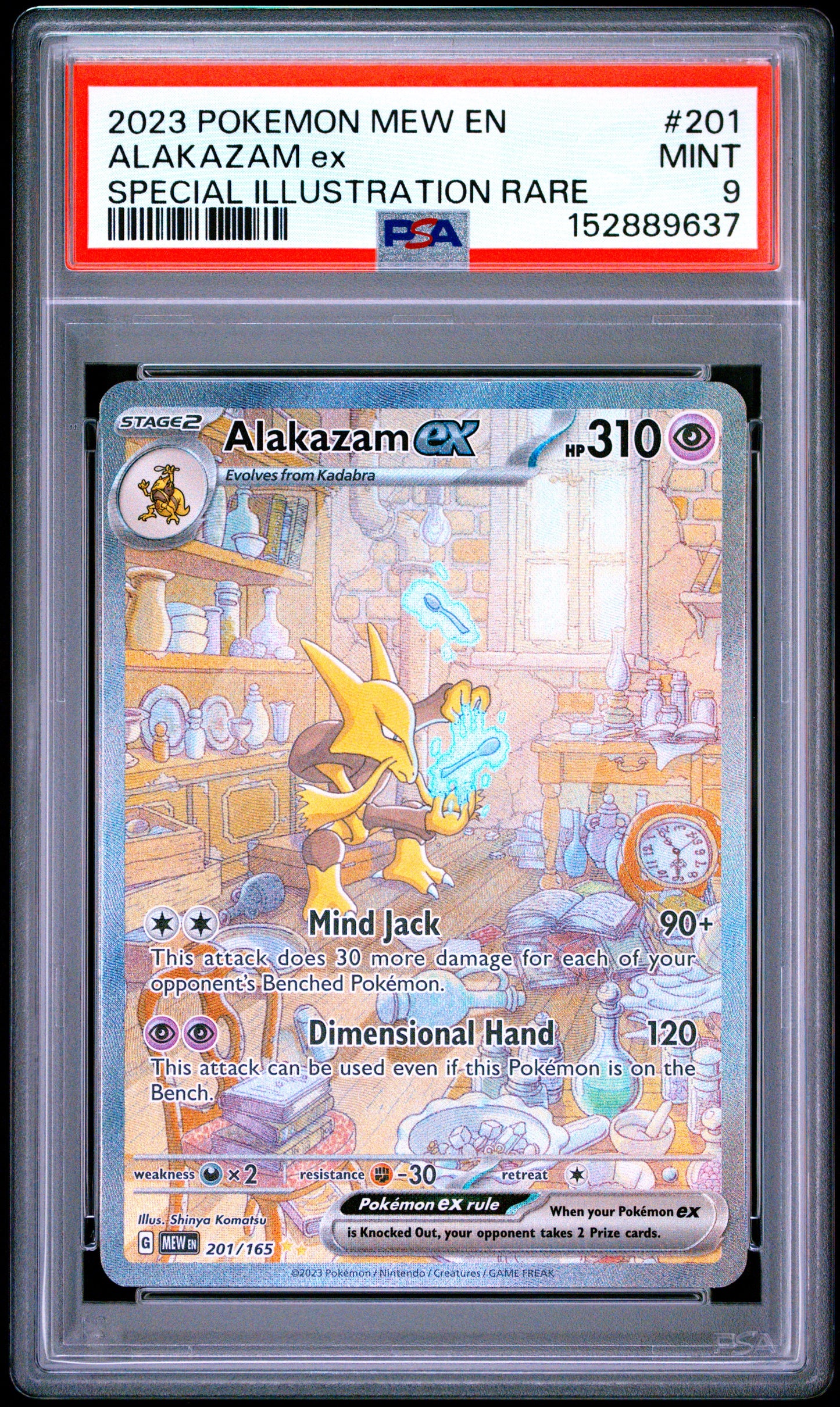 Alakazam ex PSA 9 2023 Mew En 151 #201