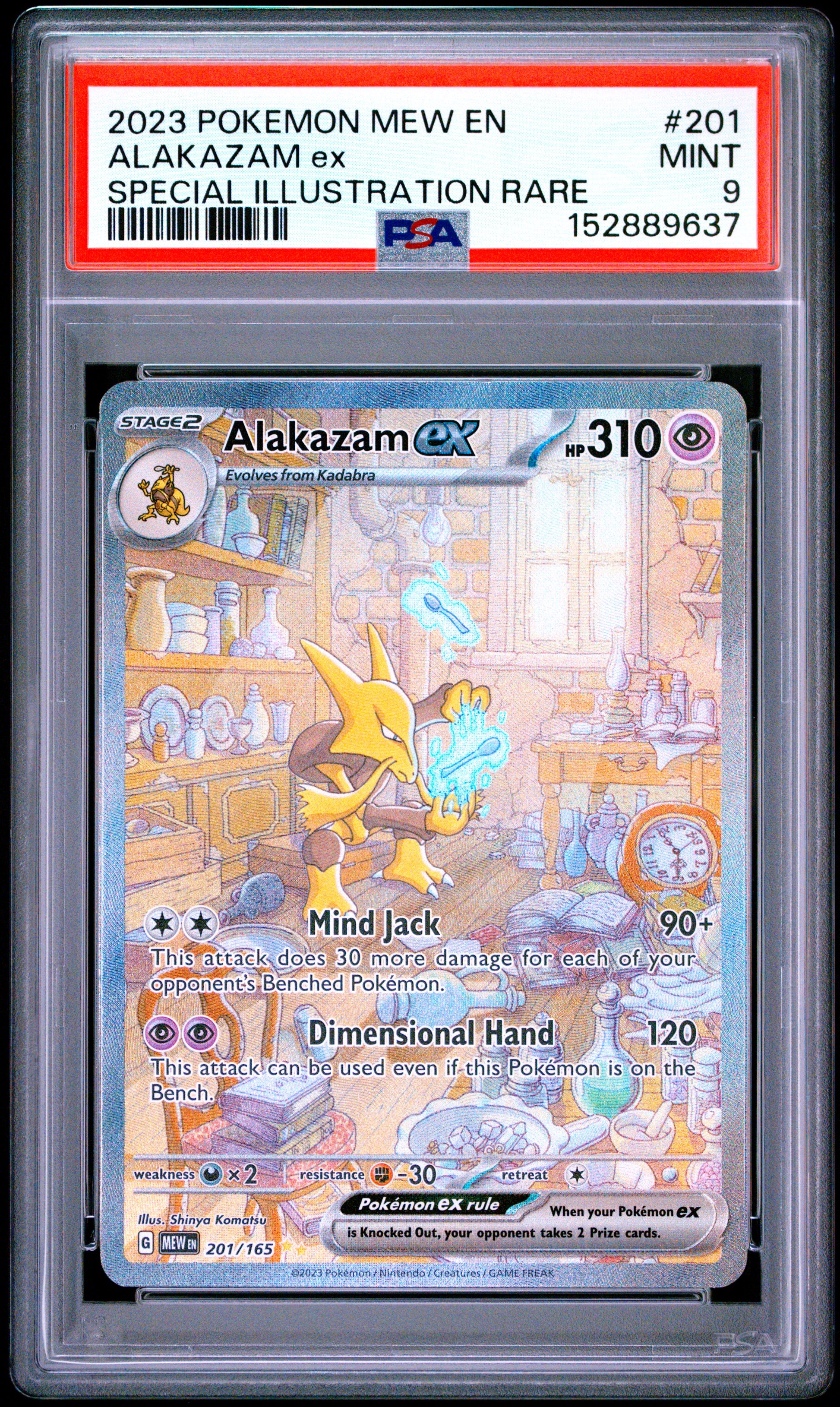 Alakazam ex PSA 9 2023 Mew En 151 #201