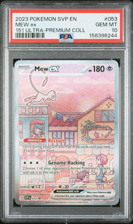 Mew ex PSA 10 2023 En 151 Ultra Premium Collection Black Star Promo #053