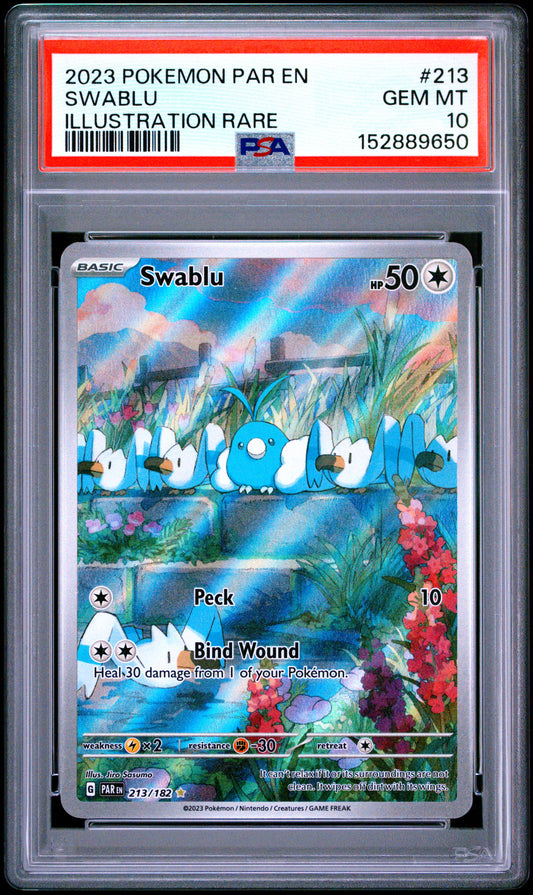 Swablu PSA 10 2023 En Paradox Rift #213
