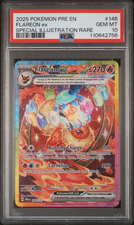 Flareon ex PSA 10 2025 En Prismatic Evolutions #146