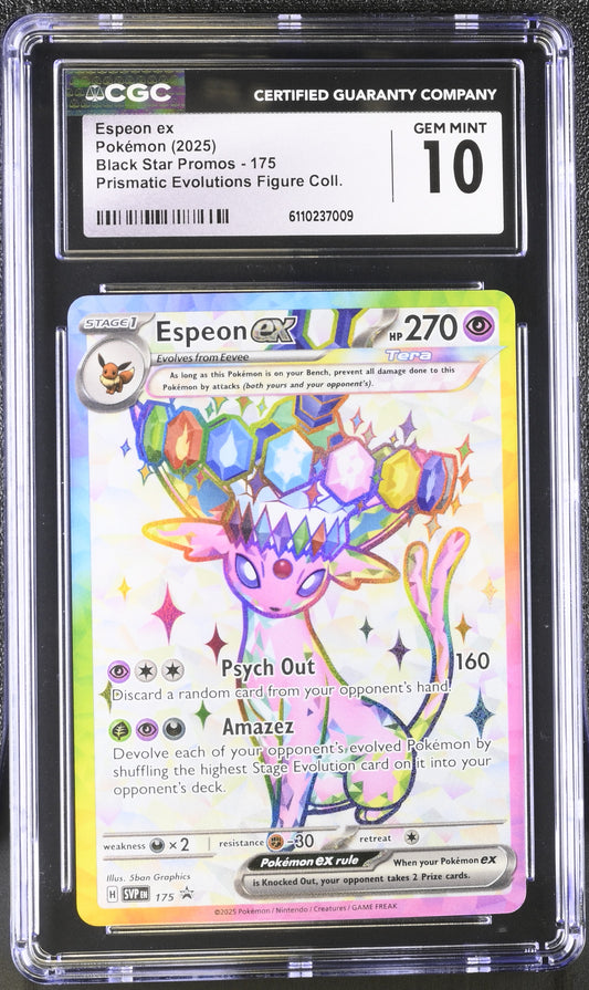Espeon ex CGC 10 2025 Black Star Promos #175