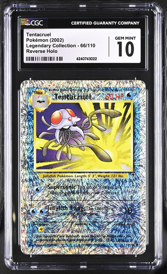 Tentacruel CGC 10 2002 Legendary Collection POP 15 #66/110