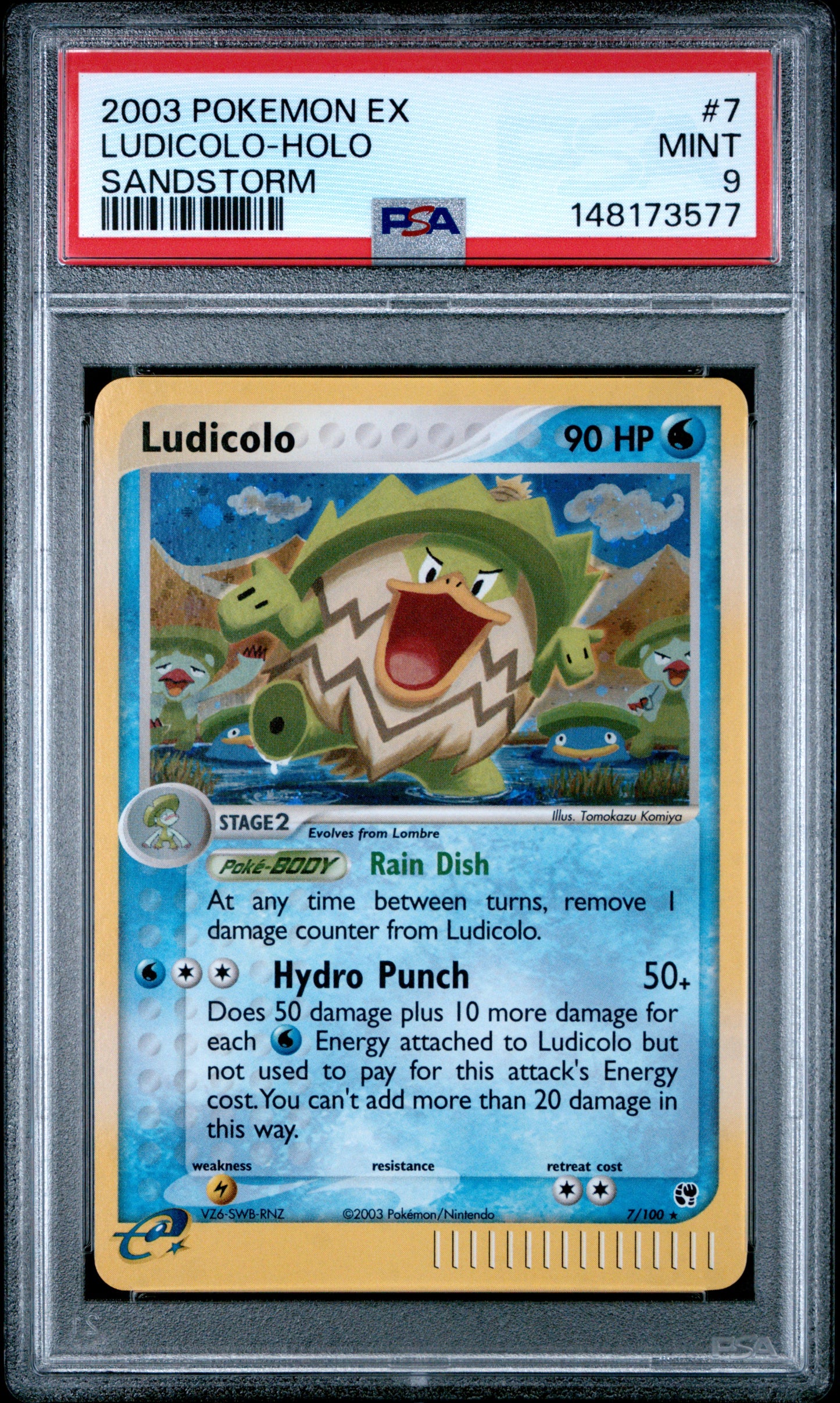 Ludicolo Holo PSA 9 2003 Pokemon EX Sandstorm E Reader #7