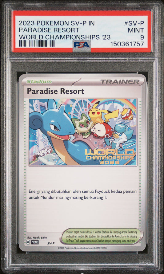 Paradise Resort World Championships PSA 9 2023 Indonesian SV Promo #SV-P